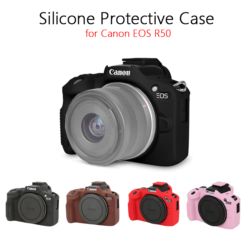 Canon Camera Eos R50 - Étui de protection en silicone pour