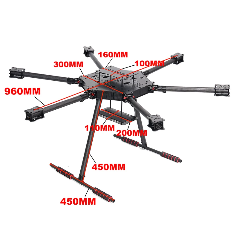Kit de châssis hexarotor en fi - Drone Kit Heavy Lift avis et prix