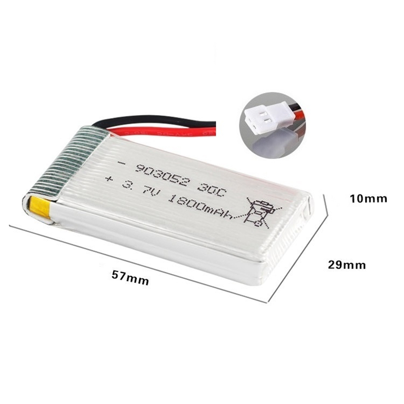 Batterie Lipo 3.7v 1800mAh amé - Eachine Drone E58 avis et prix